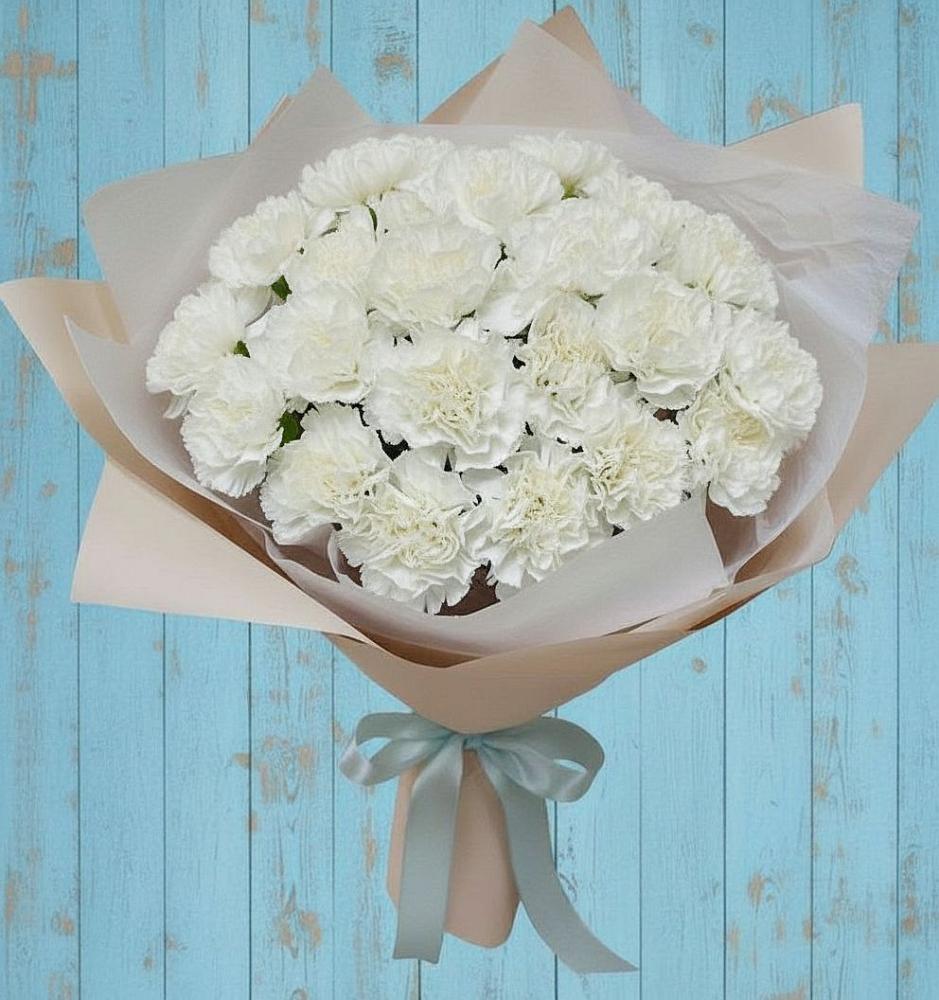 Букет цветов из: Гвоздики в Дубовой Роще