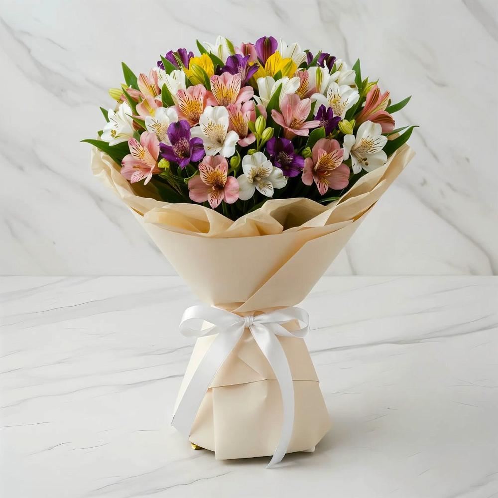Букет цветов из: Альстромерии в Дубовой Роще