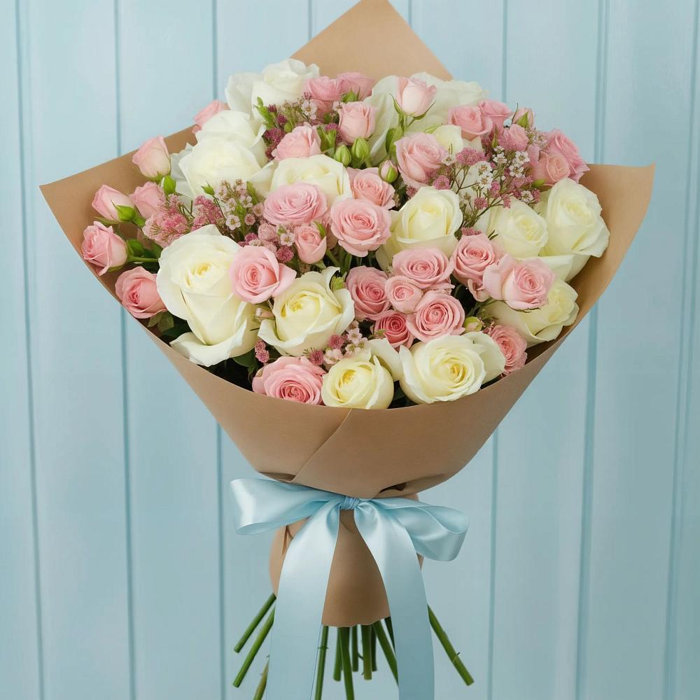 Букет цветов из: Розы в Дубовой Роще