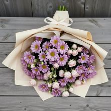 Букет цветов из:  Розы и Хризантемы в Дубовой Роще