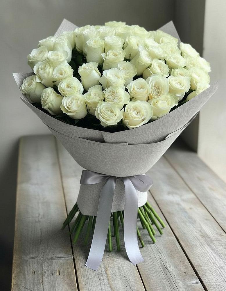Букет 35 Белых роз в Дубовой Роще