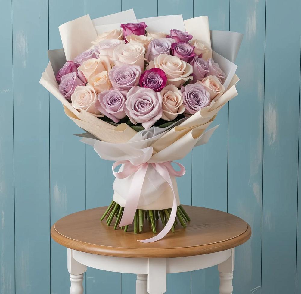 Букет цветов из: Розы в Дубовой Роще