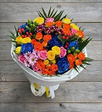 Букет цветов из:  Розы и Хризантемы #REPLACE_PRED# Дубовой Роще