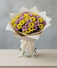 Букет цветов из:  Хризантемы #REPLACE_PRED# Дубовой Роще