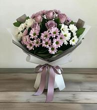 Букет цветов из:  Хризантемы и Розы в Дубовой Роще