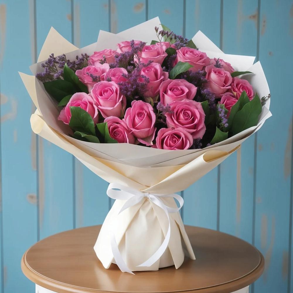 Букет цветов из: Розы в Дубовой Роще