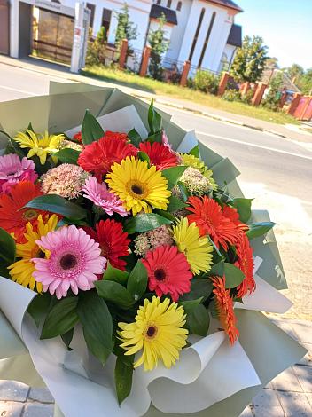 Букет цветов из: Герберы в Дубовой Роще