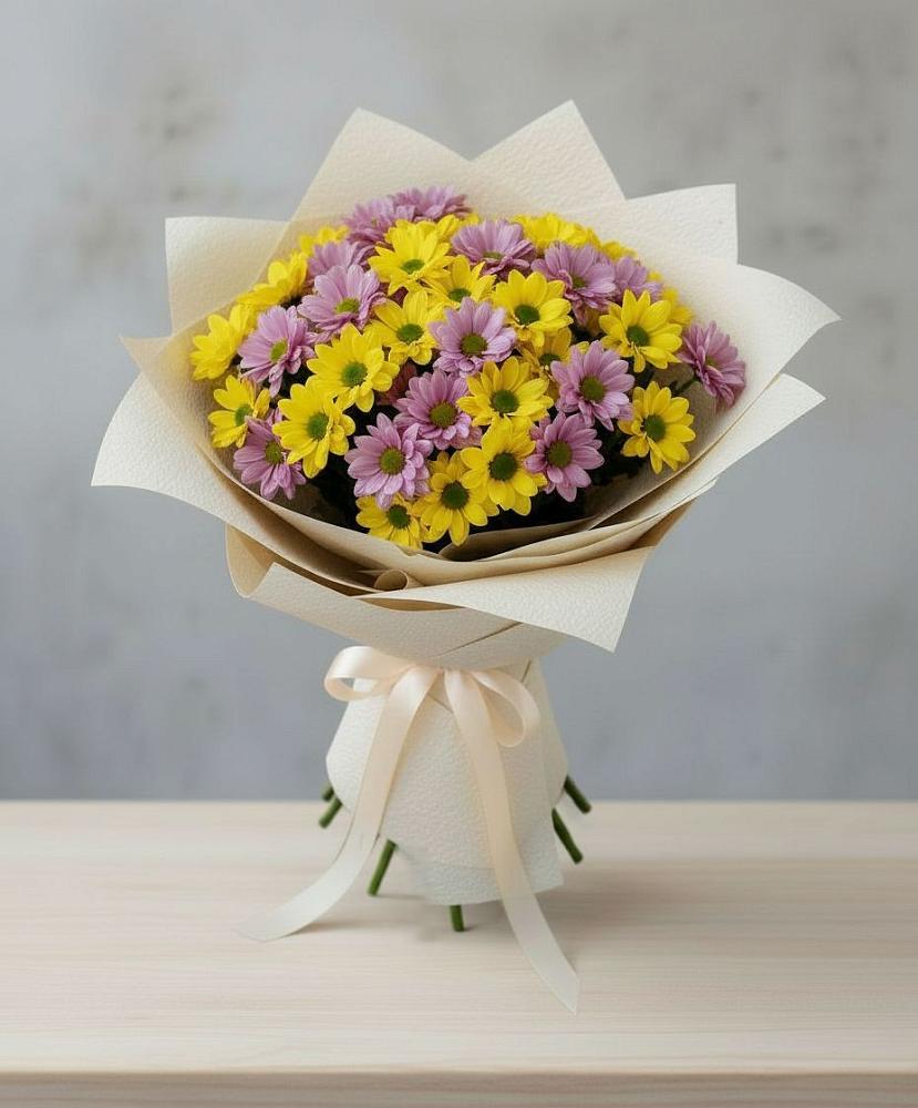 Букет цветов из: Хризантемы в Дубовой Роще